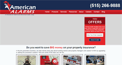 Desktop Screenshot of americanfirealarms.com